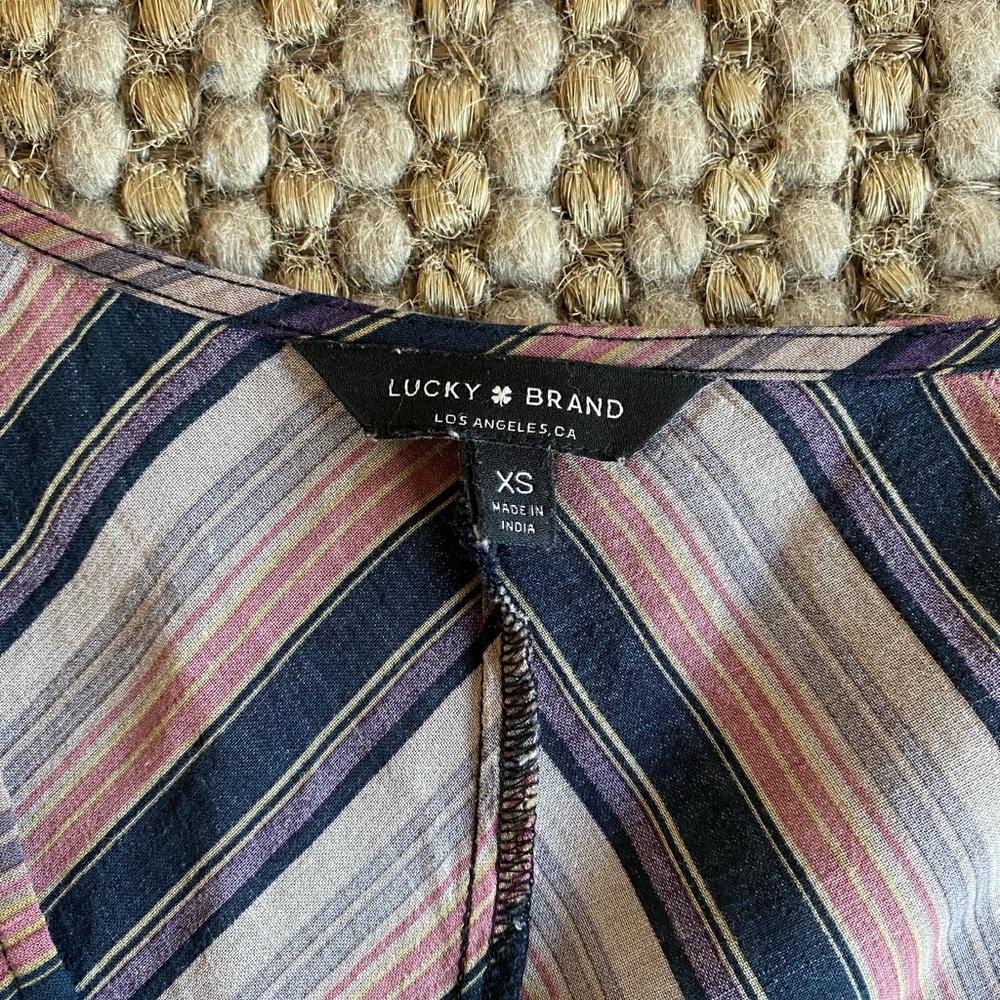 Lucky Brand Striped MIDI Dress - Picture 3 of 5